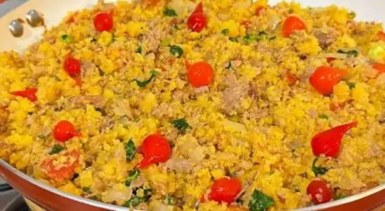 Farofa de cuscuz com atum fácil e deliciosa para completar o seu cardápio de réveillon 1 farofa de cuscuz com atum