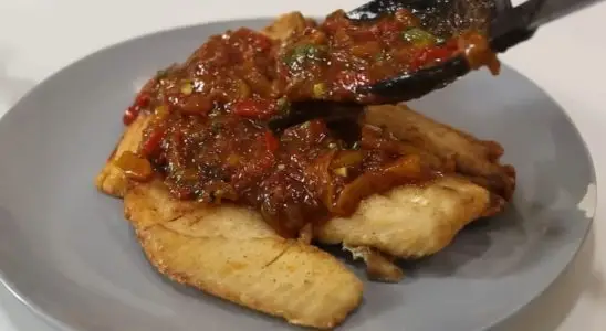 Molho especial para peixes: molho de pimentões e uma tilápia frita deliciosa 3 molho especial para peixes