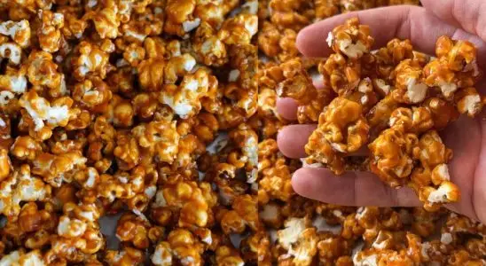 Pipoca doce caramelizada igual de cinema para as crianças aproveitarem no fim de ano 1 pipoca doce caramelizada