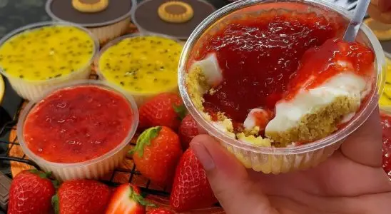 Cheesecake de pote sem forno na receita fácil e lucrativa para você vender e faturar 1 cheesecake de pote