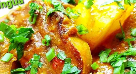 Como fazer língua bovina na panela de pressão com batatas: fica desmanchando na boca de tão macia e saborosa 2 lingua bovina na panela de pressão