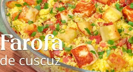 Farofa de cuscuz: prepare-se para se apaixonar por este acompanhamento saboroso e muito fácil de fazer 1 farofa de cuscuz