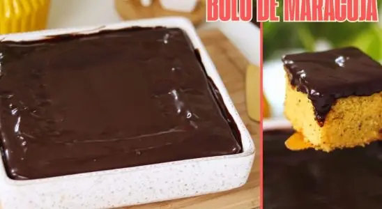 Bolo de maracujá, uma receita super fofinha com uma cobertura de falso brigadeiro irresistível 3 Bolo de maracujá