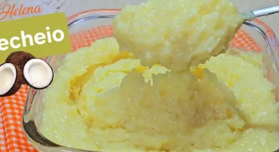 Recheio de coco fácil e rápido tipo cocada cremosa, ideal para rechear bolo de aniversário ou comer de colher 2 Recheio de coco