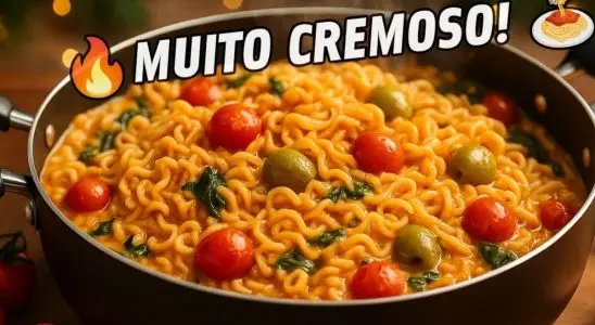 Macarrão de 1 panela só: veja como preparar esse almoço muito cremoso e prático para o seu dia a dia 1 Macarrão de 1 panela só