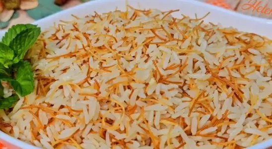 Arroz com macarrão ao estilo árabe delicioso, para diferenciar o cardápio do dia a dia 4 Arroz com macarrão