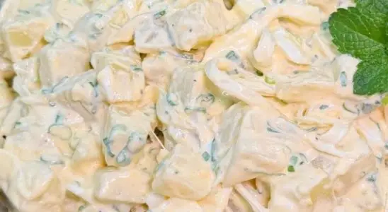 Batatonese com um tempero especial de ovos, que será o acompanhamento mais disputado do churrasco 1 Batatonese