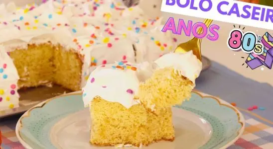 Bolo caseiro dos anos 80: aquela receita fofinha e com gosto de infância que todos amam 4 Bolo caseiro dos anos 80