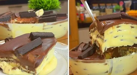 Sobremesa de maracujá com chocolate, que é dos deuses e fica pronta em poucos minutos 2 Sobremesa de maracujá