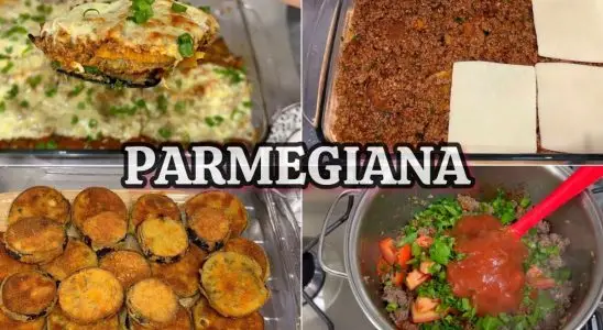 Berinjela à parmegiana: descubra o segredo para deixar o legume super suculento e com queijo derretendo 1 Berinjela à parmegiana