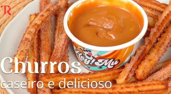 Churros caseiro sequinho e muito saboroso, para degustar com muito doce de leite 3 Churros caseiro