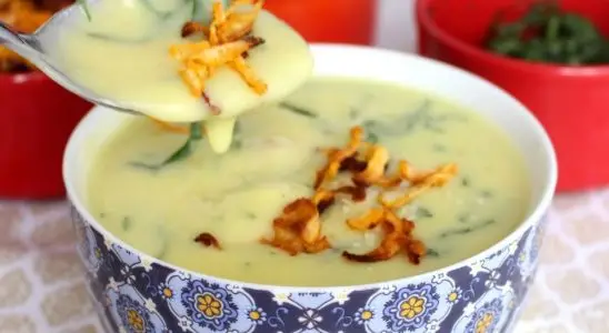 Creme de mandioquinha com couve, uma opção de sopa nutritiva e muito saborosa 4 Creme de mandioquinha