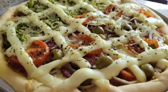 Massa de pizza caseira profissional para você fazer para a família e surpreender a todos 2 Massa de pizza caseira