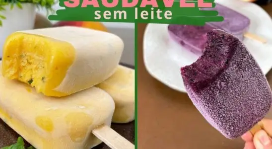 Picolé de frutas, uma opção saudável e caseira que as crianças e os adultos vão adorar 1 Picolé de frutas