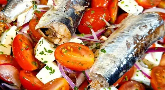 Salada de tomate com sardinha, um acompanhamento especial e muito nutritivo 4 Salada de tomate com sardinha