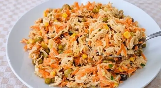 Salpicão de frango fit sem usar maionese, que fica cremoso, delicioso e muito saudável 2 Salpicão de frango fit