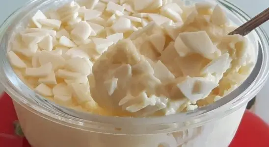 Sobremesa cremosa de leite em pó, que é fácil de fazer e fica com uma consistência perfeita 3 Sobremesa cremosa
