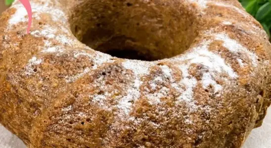 Bolo sem açúcar fofinho, saudável e delicioso, que ajuda no funcionamento do seu intestino 2 Bolo sem açúcar