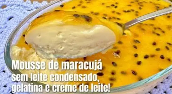 Mousse de maracujá econômica: veja como fazer essa sobremesa deliciosa que todos amam 3 Mousse de maracujá