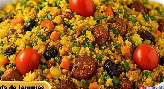 Farofa de legumes: uma receita colorida, saudável e crocante, um acompanhamento incrível 3 Farofa de legumes