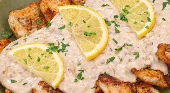 Filé de peixe cremoso com um molho irresistível, para fazer todo mundo lamber os dedos 3 Filé de peixe cremoso