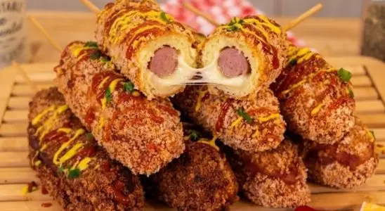 Hot dog coreano feito em casa de um jeito fácil e muito econômico, para você inovar no lanche 3 Hot dog coreano