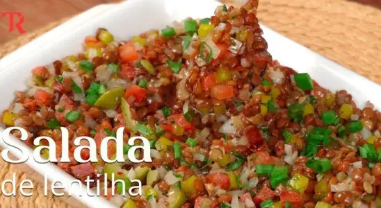 Salada de lentilha deliciosa e fácil de preparar, para deixar o Dia das Mães mais saudável e nutritivo 2 Salada de lentilha