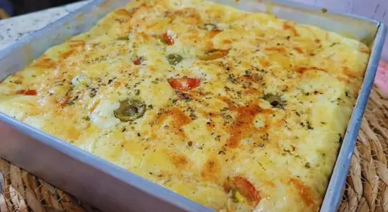 Torta de pizza sem farinha, que também não leva leite e fica leve e saboroso, para não sair da dieta 4 Torta de pizza sem farinha