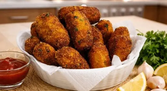 Croquete de frango sem glúten crocante por fora e cremoso por dentro, que todos vão amar 1 Croquete de frango sem glúten