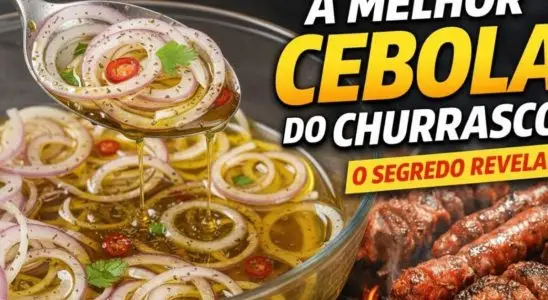 Cebola de churrascaria deliciosa, curtida com um segredo especial para não arder e não amargar 2 Cebola de churrascaria