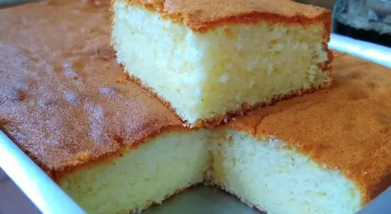 Bolo sem farinha de trigo e sem fubá, feito com creme de leite para ficar extremamente fofinho 2 Bolo sem farinha de trigo