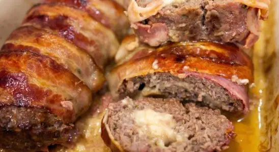 Rocambole de carne moída com bacon super recheado e suculento para você assar no forno e arrasar 1 Rocambole de carne moída