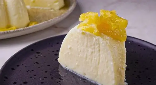 Manjar de coco com abacaxi feito sem forno de um jeito fácil, a sobremesa gelada que todos vão amar 1 Manjar de coco