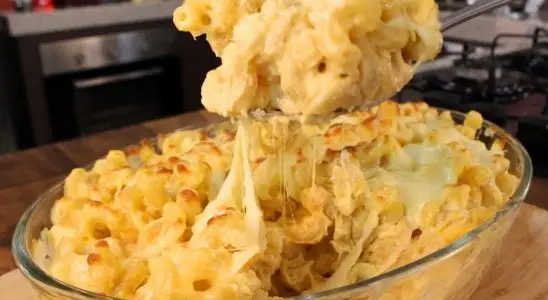 Macarrão Mac Cheese incrivelmente cremoso, um prato saboroso e irresistível que a família ama 3 Macarrão Mac Cheese