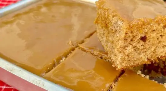Bolo churros de doce de leite fofinho e com uma cobertura irresistível que todos vão amar 3 Bolo churros
