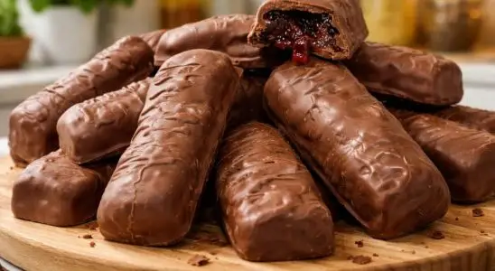 Bombom tipo Caribe feito com banana de um jeito caseiro bem gostoso, para saborear após as refeições 1 Bombom tipo Caribe