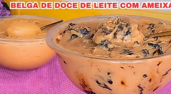 Recheio de doce de leite estilo creme belga tradicional ou com ameixas, uma receita divina da vovó 2 Recheio de doce de leite