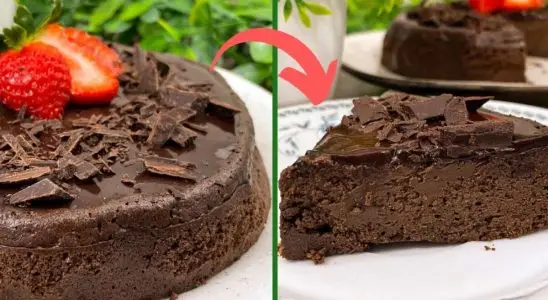 Torta de chocolate sem glúten: uma sobremesa cremosa, linda e maravilhosa que todos vão amar 3 Torta de chocolate sem glúten