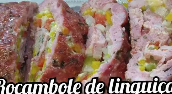 Rocambole de linguiça bem recheado, para você surpreender a todos com uma receita incrível e fácil 3 Rocambole de linguiça