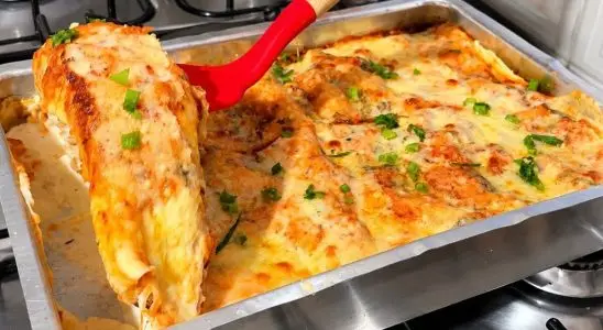 Massa de panqueca sem farinha, super leve e deliciosa, para você rechear como desejar 4 Massa de panqueca sem farinha