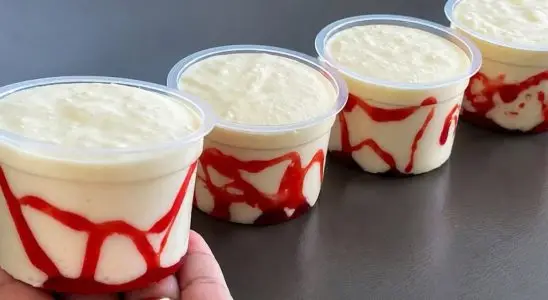 Sorvete de liquidificador muito cremoso e refrescante, para você bater em minutos e arrasar 2 Sorvete de liquidificador