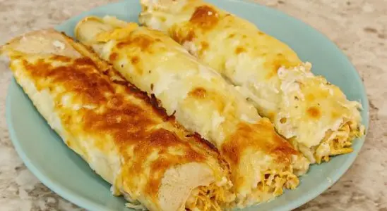 Panqueca de frango simples e fácil, feita com massa leve e recheio bem temperado 3 Panqueca de frango