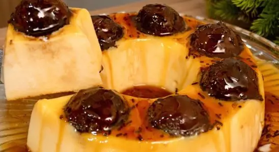 Pudim de leite Ninho feito sem ovos e sem ir ao forno, uma sobremesa super lisa e cremosa 4 Pudim de leite Ninho