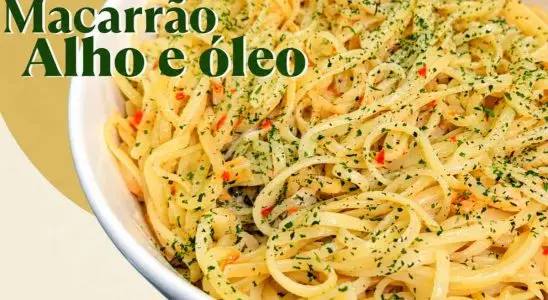 Macarrão alho e óleo simples, rápido e muito cremoso, uma refeição saborosa para a família 4 Macarrão alho e óleo